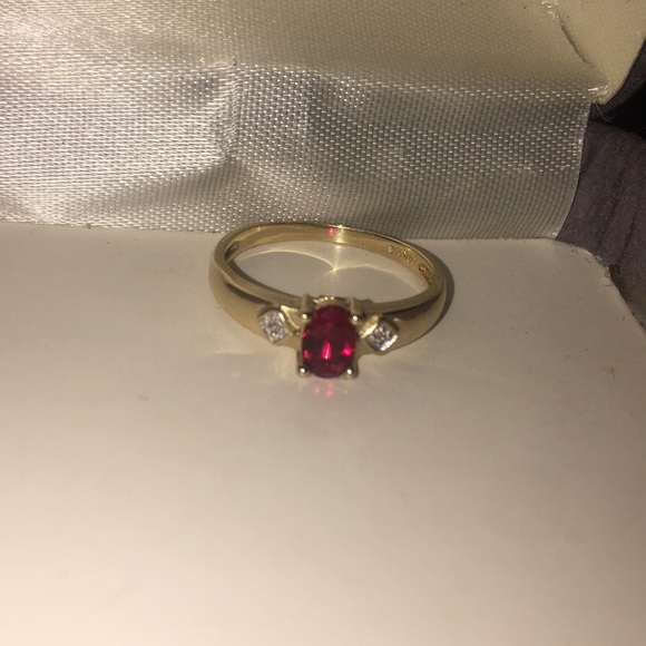 Jewelry - Gold ring with a ruby. Open to offers